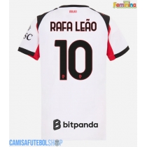 Camisa de time de futebol AC Milan Rafael Leao #10 Replicas 2º Equipamento Feminina 2025-26 Manga Curta